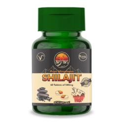 Aryan Herbals Pure Himalayan Shilajit Tablets- 60 Tablets of 500 MG