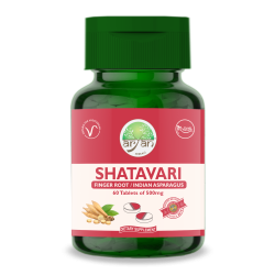 Aryan Herbals Shatavari Tablets (Finger Root/Indian Asparagus) 60 Tablets of 500 MG