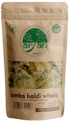 Aryan Amba Haldi Whole or Mango Ginger Whole – 250 Gm
