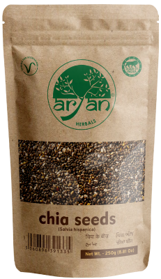 Aryan Chia Seeds with Omega 3 and Fiber for Weight Loss – 250 Gm