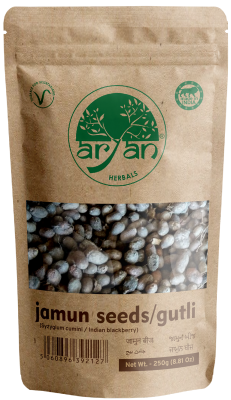 Aryan Jamun Seed or Gutli / Indian Blackberry Seed – 250 Gm