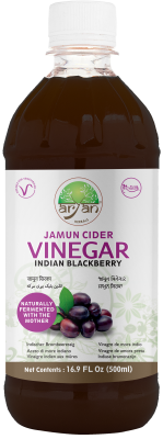 Aryan Jamun (Indian Blackberry) Cider Vinegar with Mother (Unfiltered) 500ml