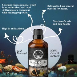 Aryan Black Seed (Kalonji) Oil 100ML – 100% Pure Essential Oils