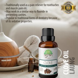 Aryan Clove (Laung) Oil 15ML – 100% Pure Essential Oils